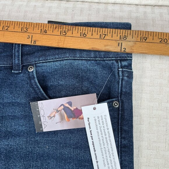 Sofia Jeans Margo Womens Size 16 Blue Luxe Vintage Wide Leg Denim Jeans - Picture 8 of 12